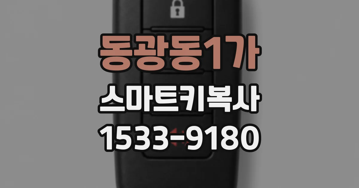 동광동1가 스마트키복사
