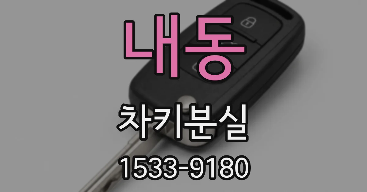 내동 차키분실