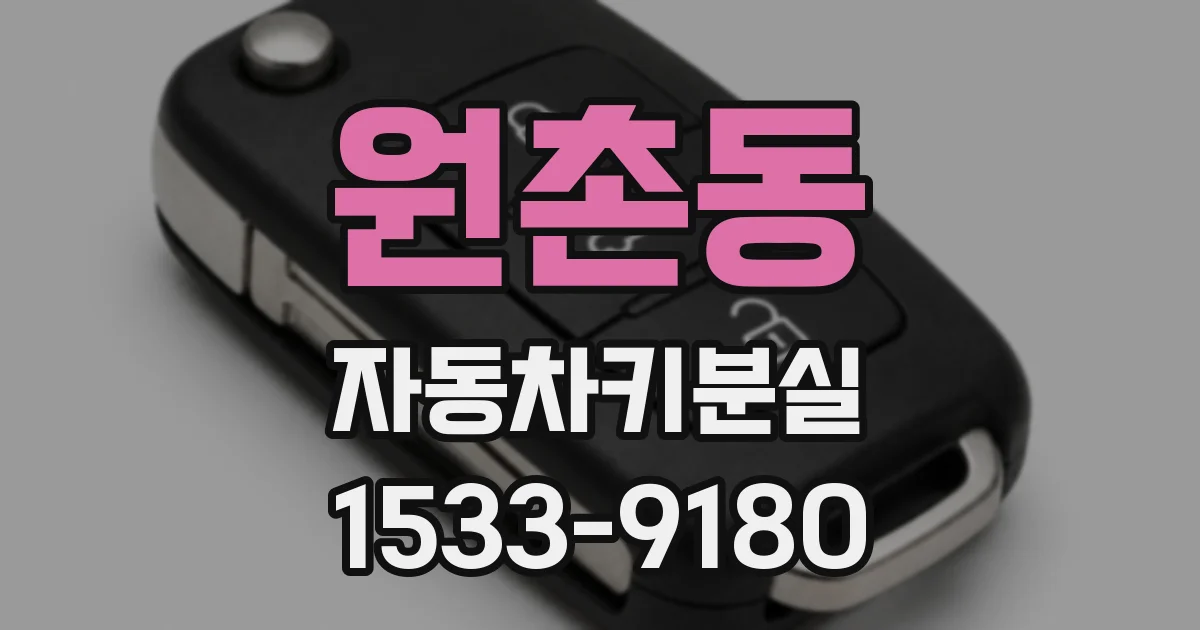원촌동 자동차키분실