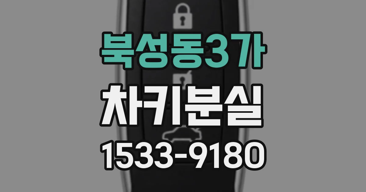 북성동3가 차키분실