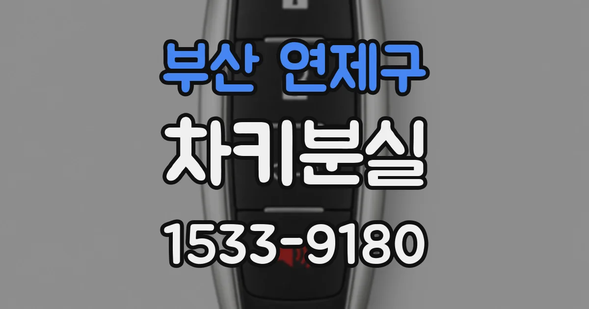 부산 연제구 차키분실