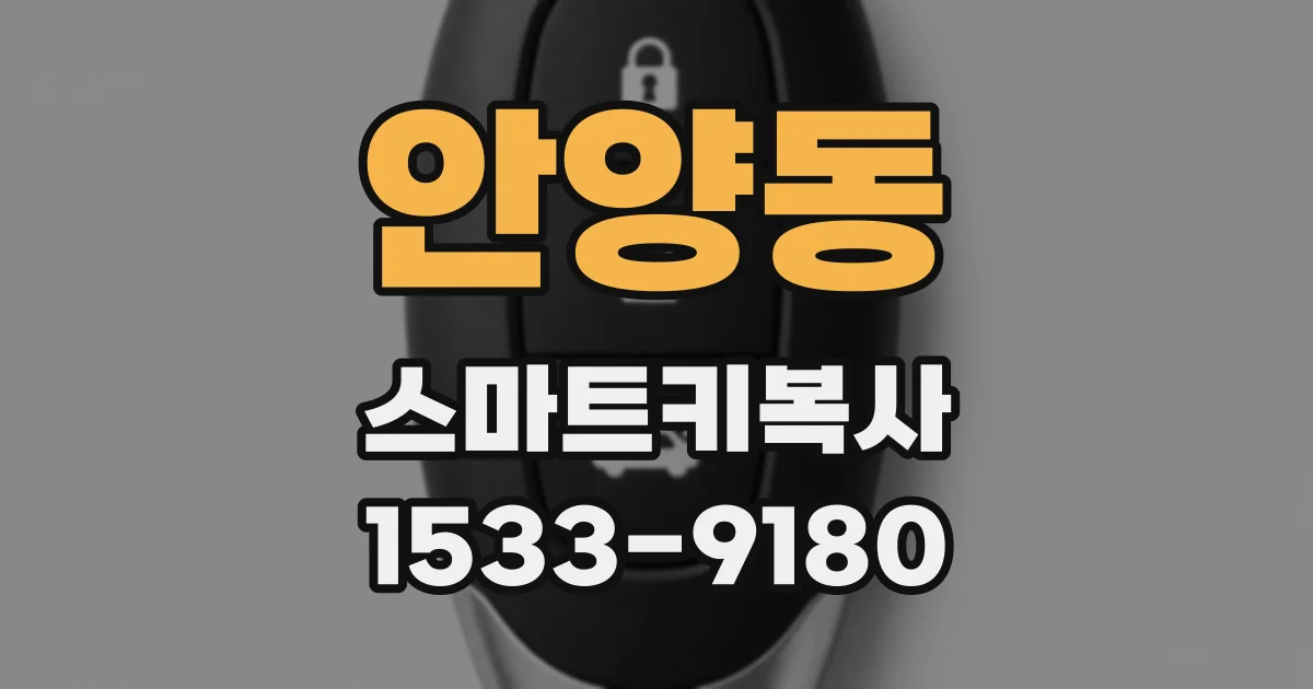 안양동 스마트키복사