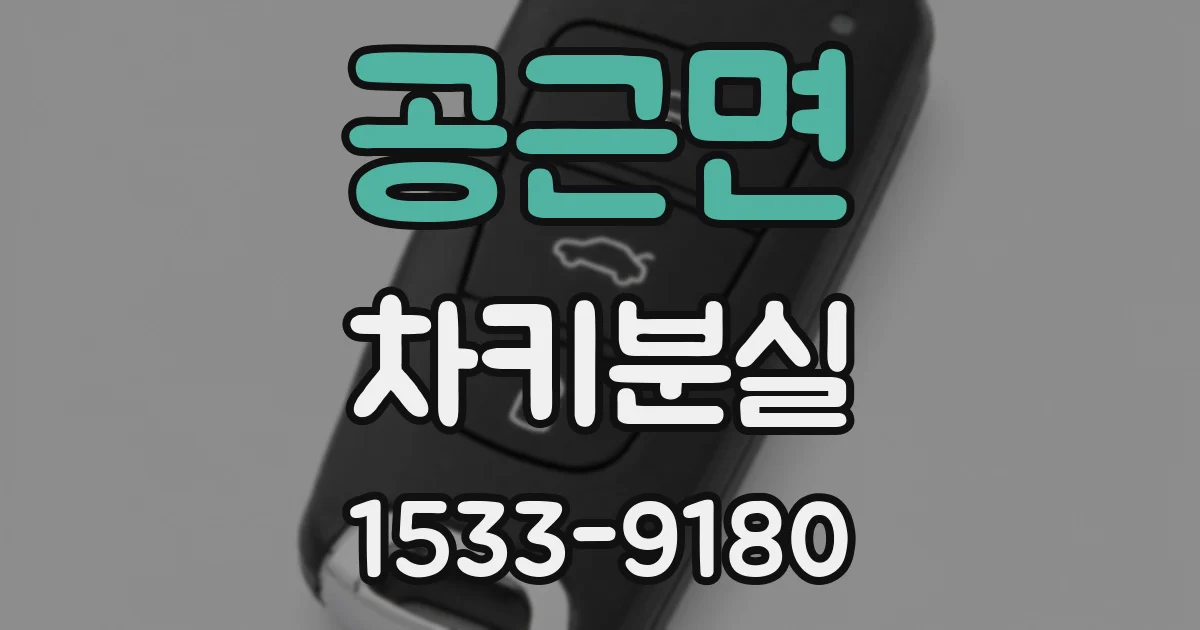 공근면 차키분실