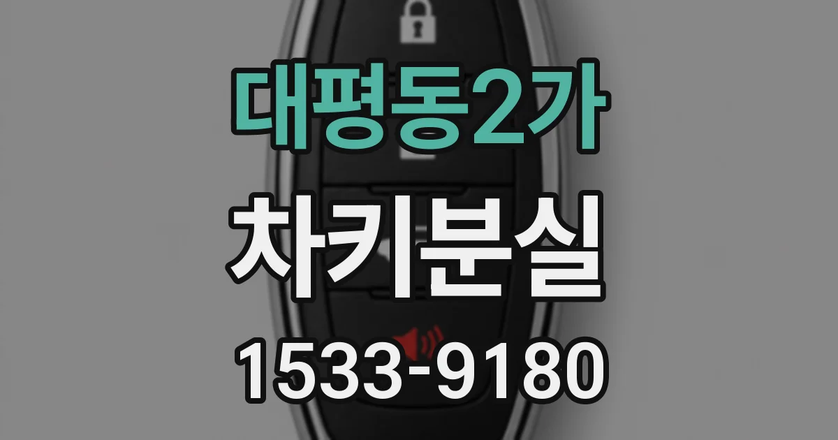 대평동2가 차키분실