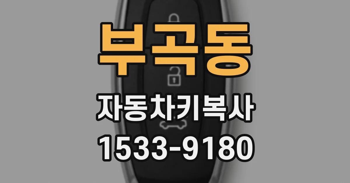 부곡동 자동차키복사