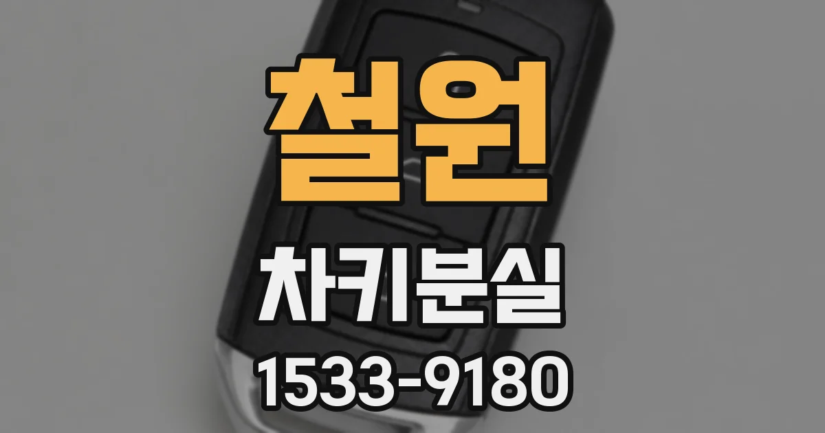 철원 차키분실