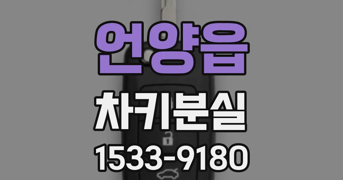언양읍 차키분실