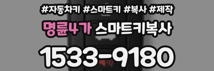 명륜4가 스마트키복사