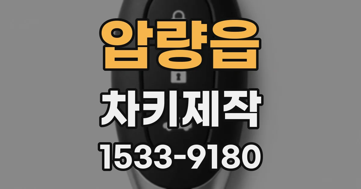 압량읍 차키제작