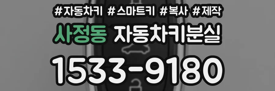 사정동 자동차키분실