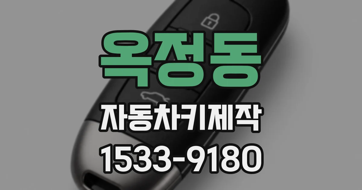 옥정동 자동차키제작