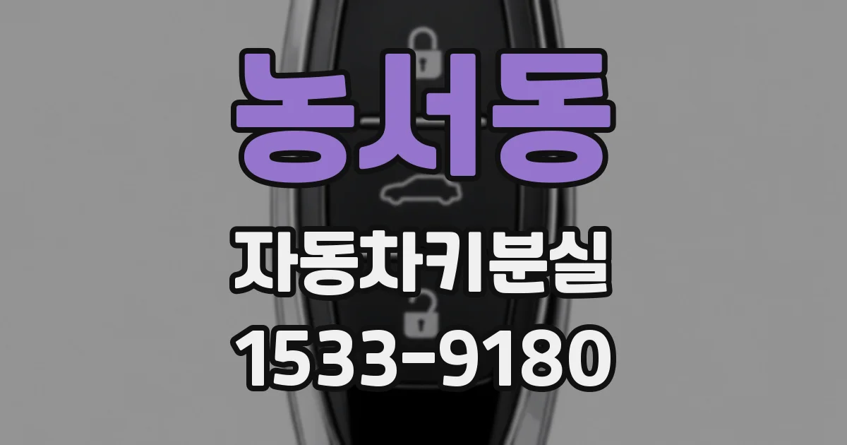 농서동 자동차키분실