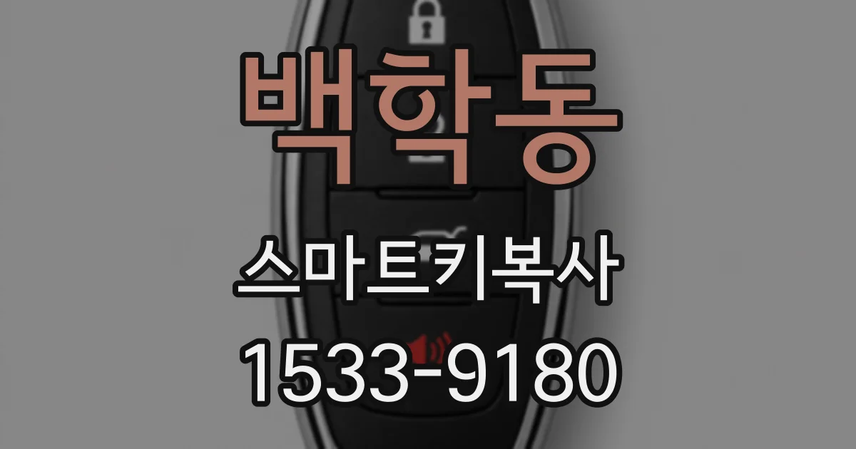 백학동 스마트키복사