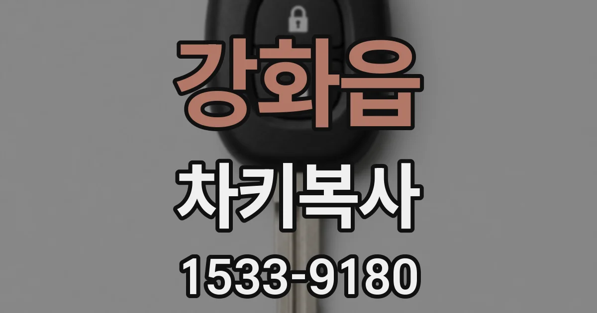 강화읍 차키복사
