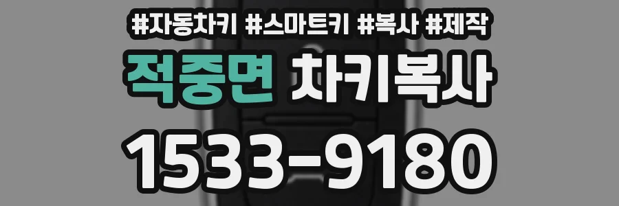적중면 차키복사