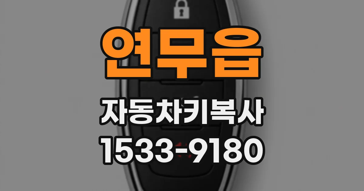연무읍 자동차키복사