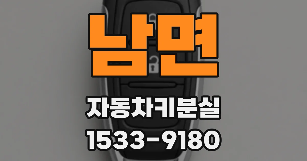 남면 자동차키분실