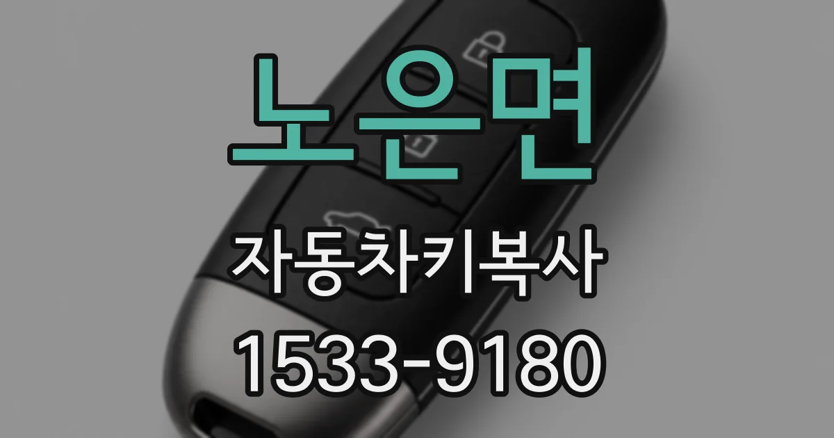 노은면 자동차키복사