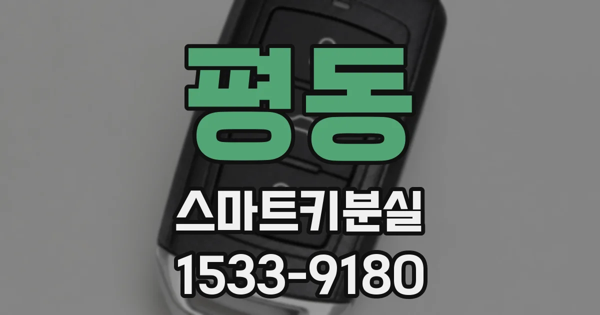 평동 스마트키분실