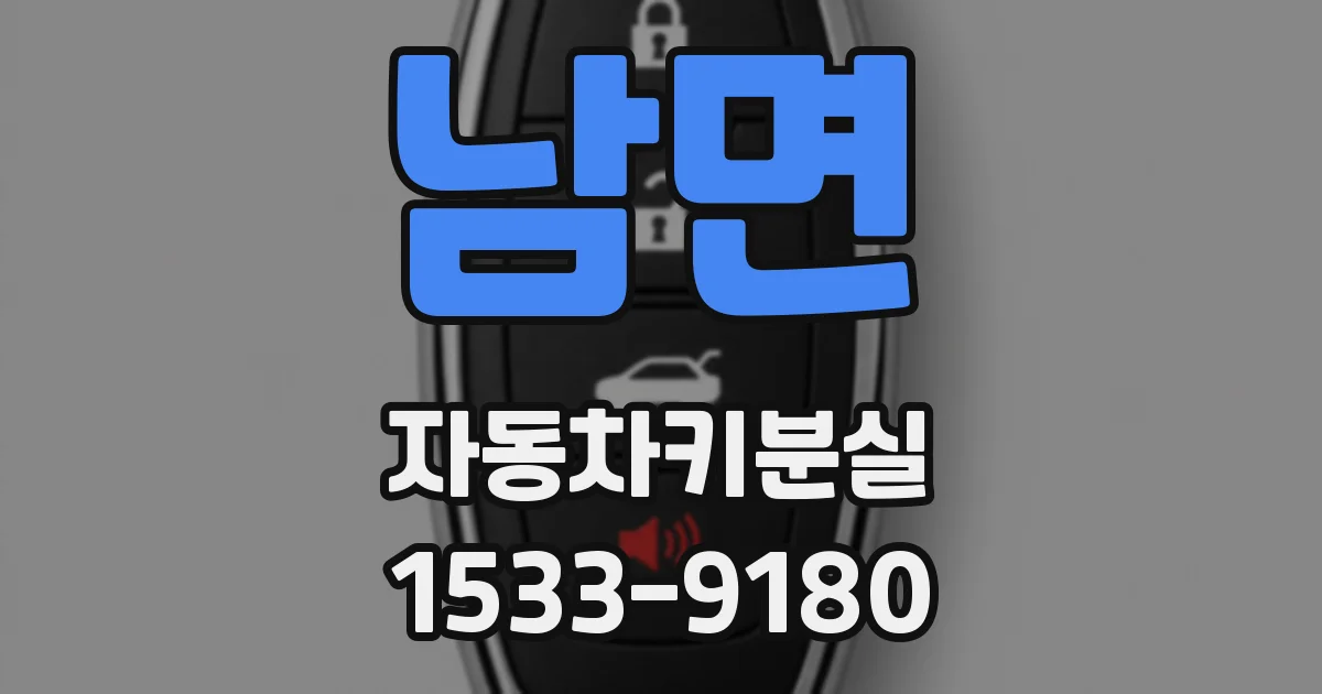 남면 자동차키분실