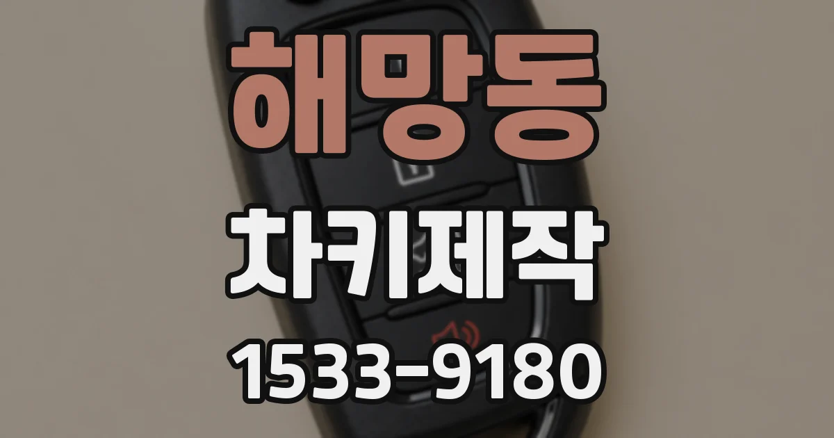 해망동 차키제작