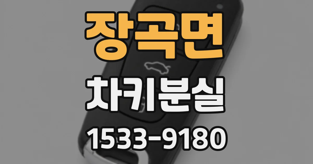 장곡면 차키분실