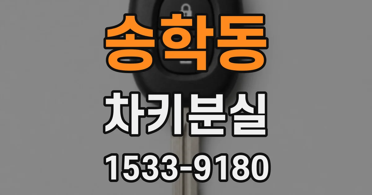 송학동 차키분실