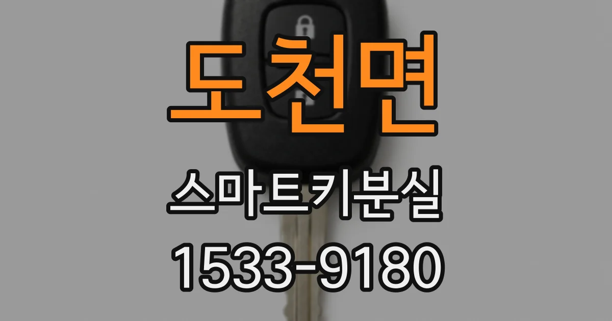 도천면 스마트키분실