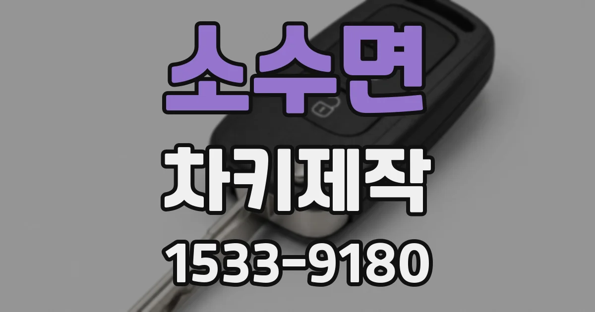 소수면 차키제작