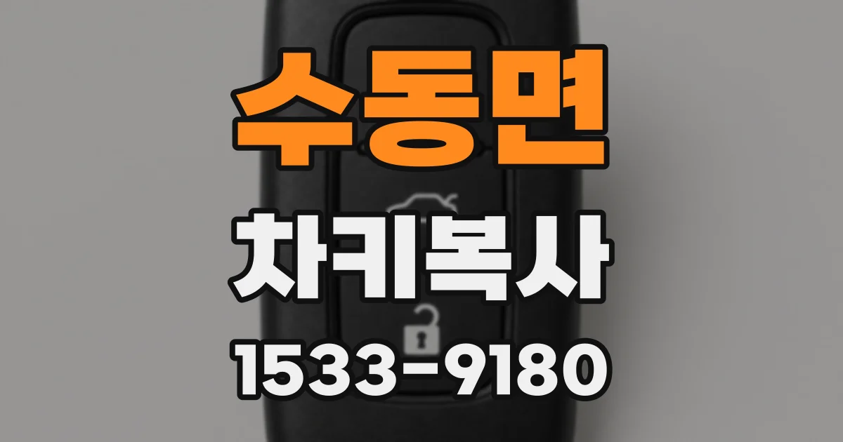 수동면 차키복사