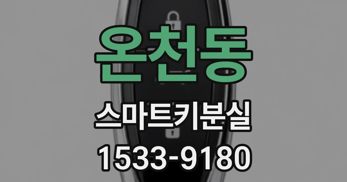 온천동 스마트키분실
