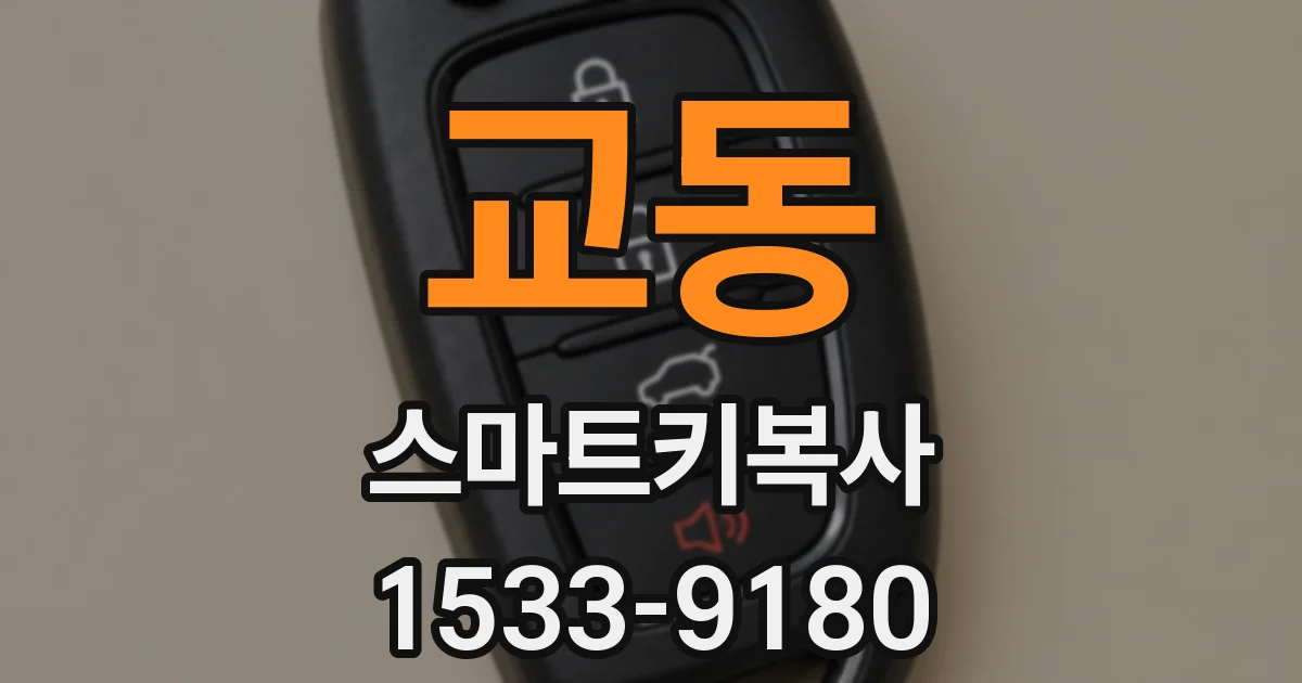 교동 스마트키복사