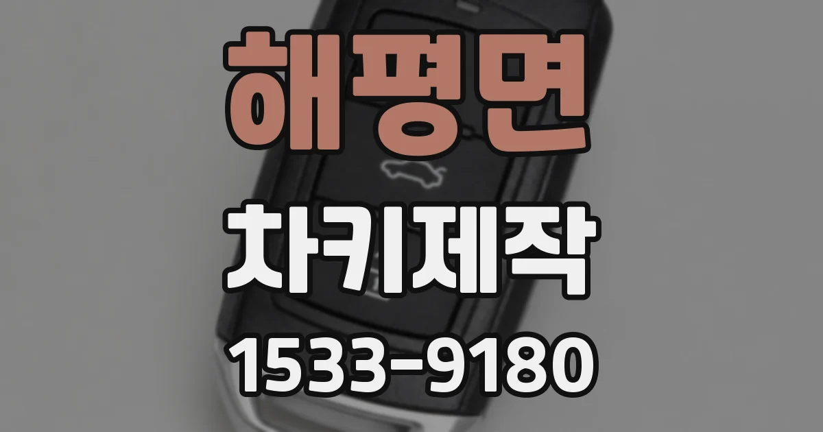해평면 차키제작
