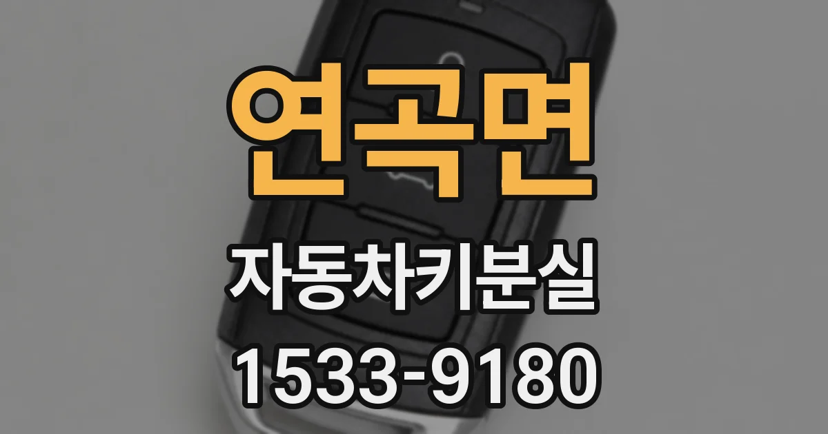 연곡면 자동차키분실