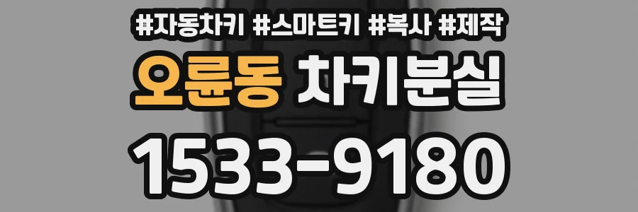 오륜동 차키분실