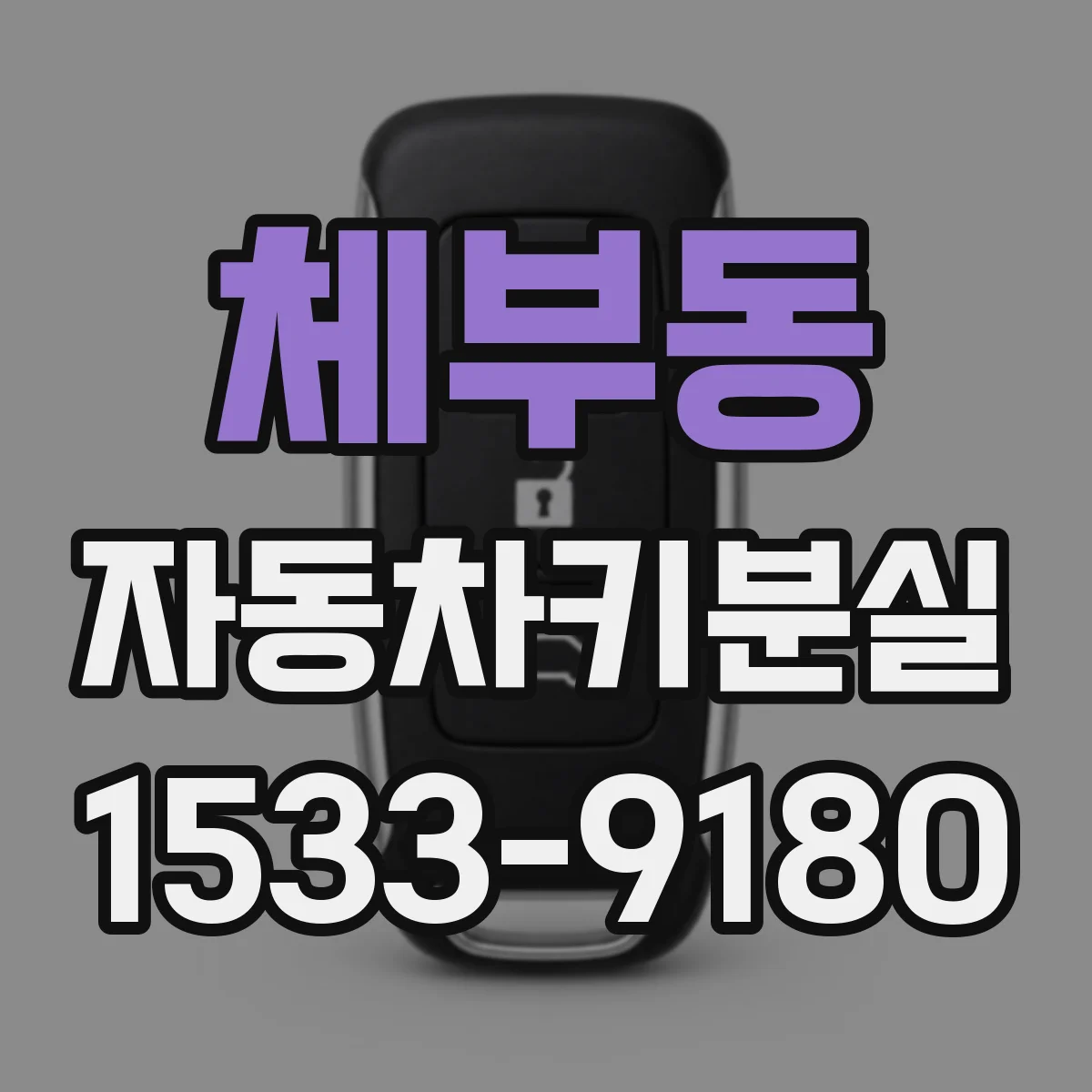 체부동 자동차키분실