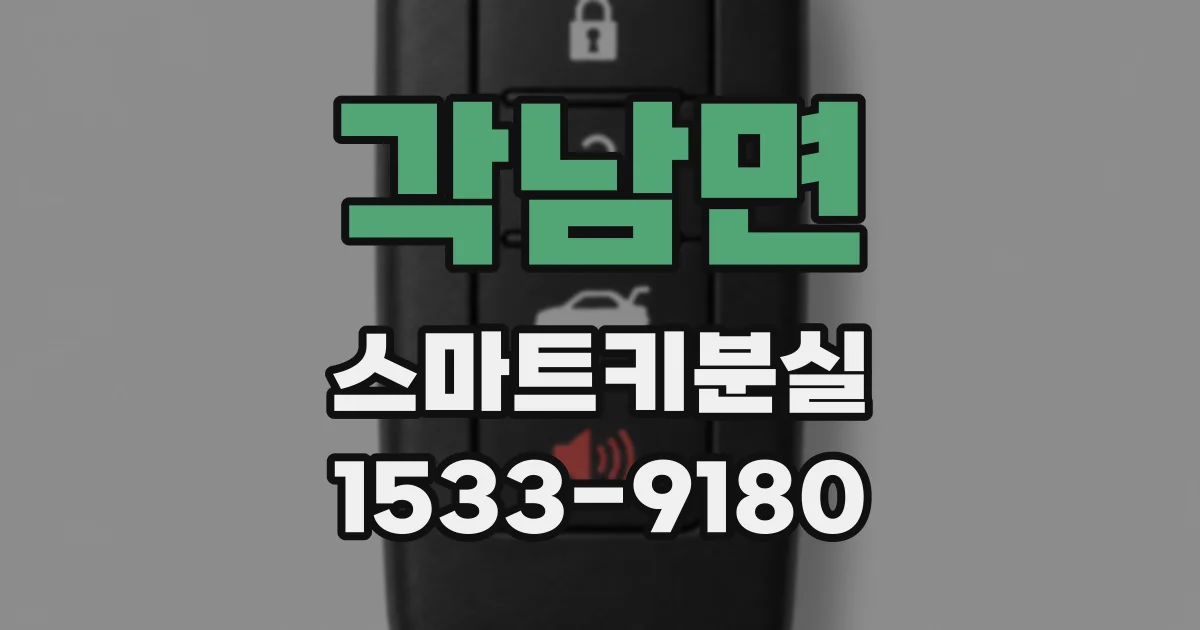 각남면 스마트키분실