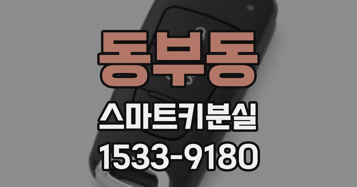 동부동 스마트키분실