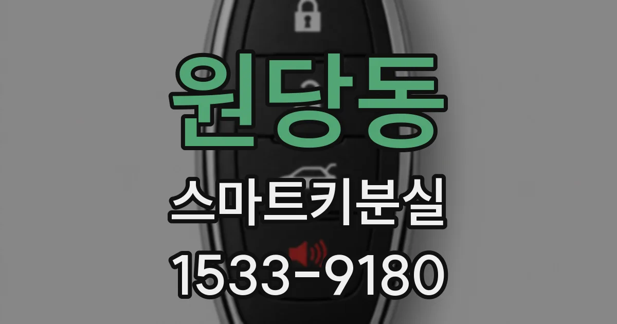 원당동 스마트키분실