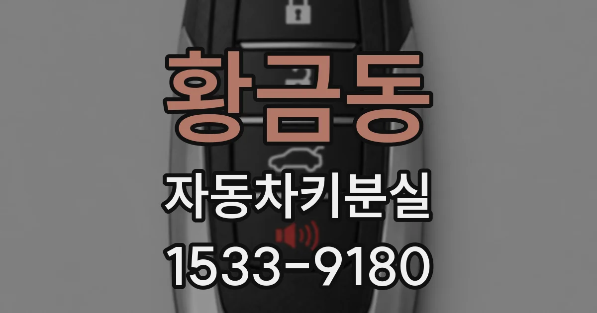 황금동 자동차키분실