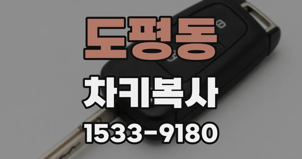 도평동 차키복사