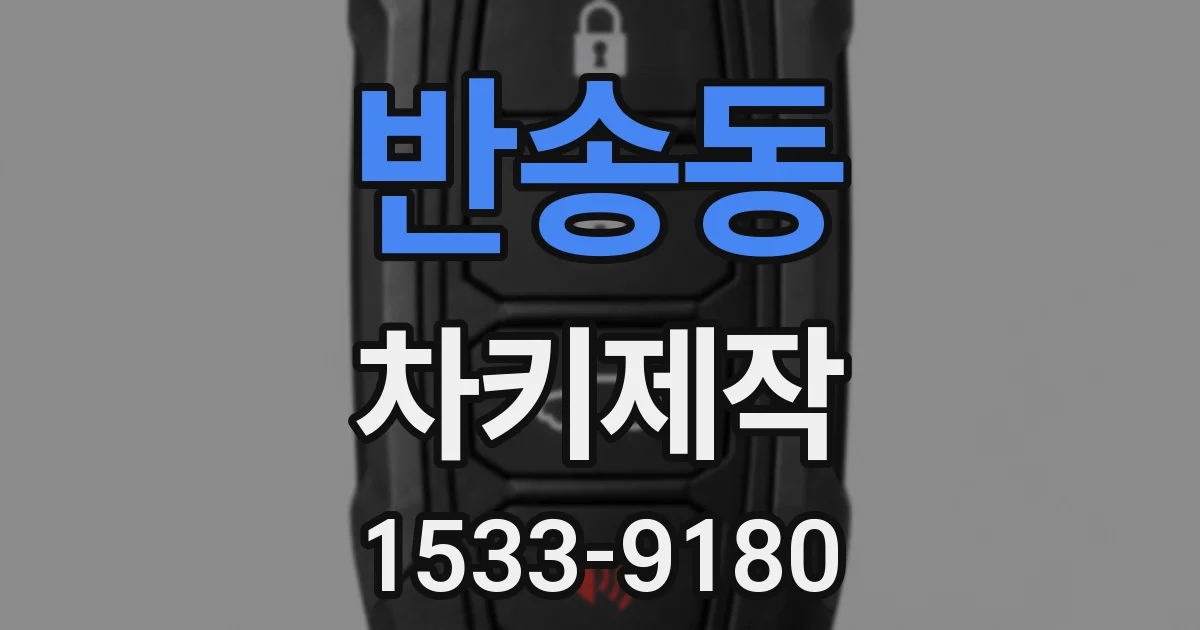 반송동 차키제작