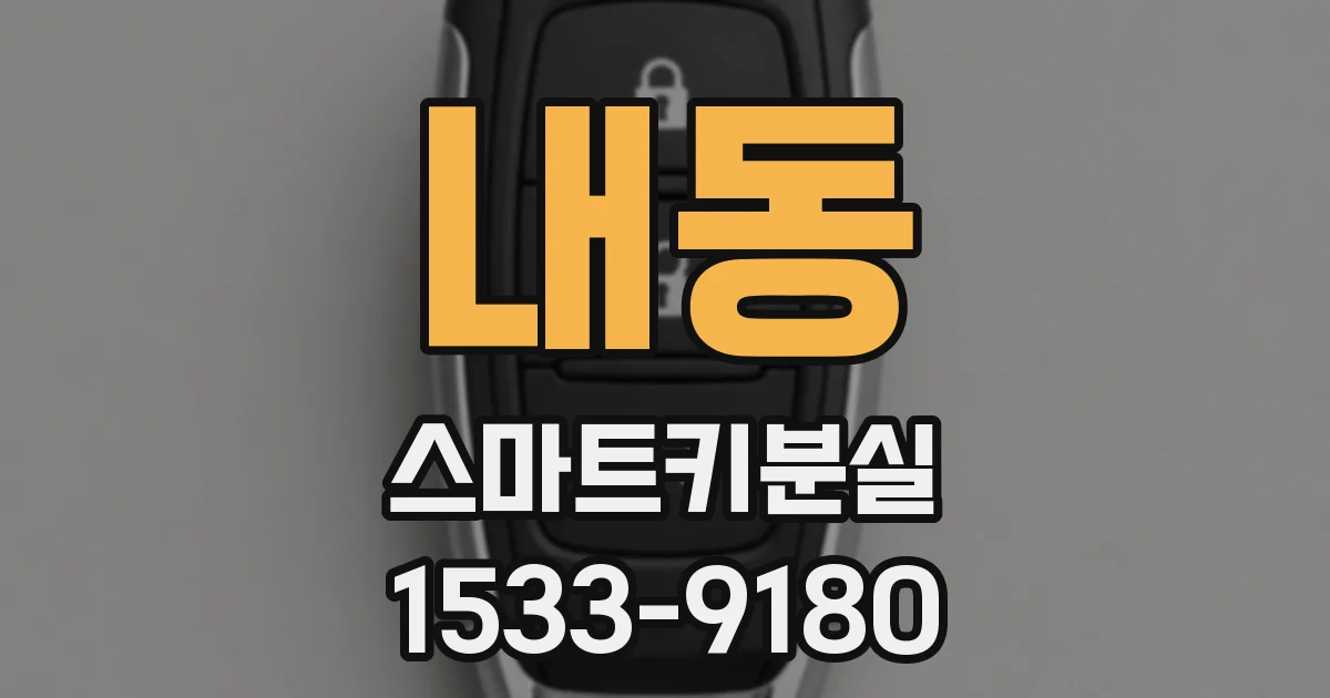 내동 스마트키분실