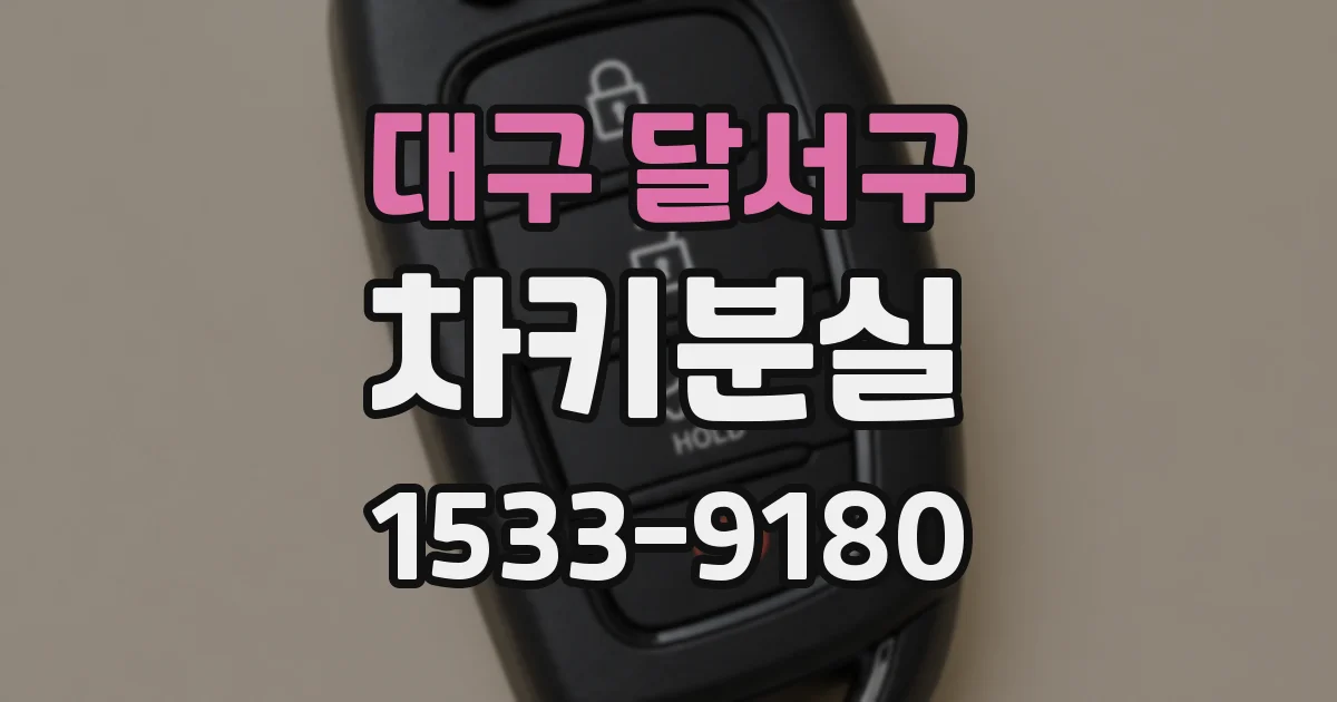 대구 달서구 차키분실