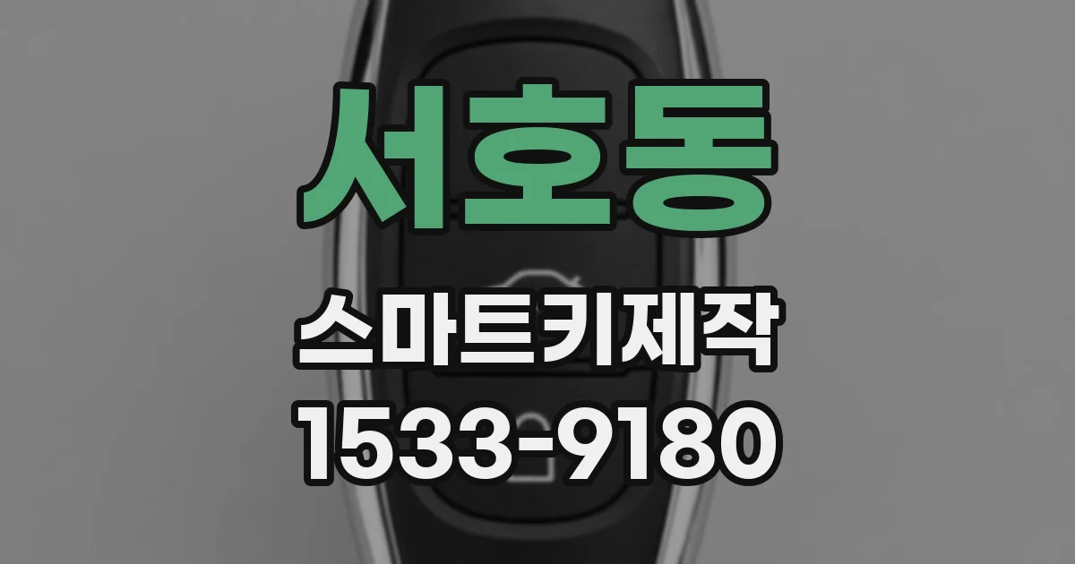 서호동 스마트키제작