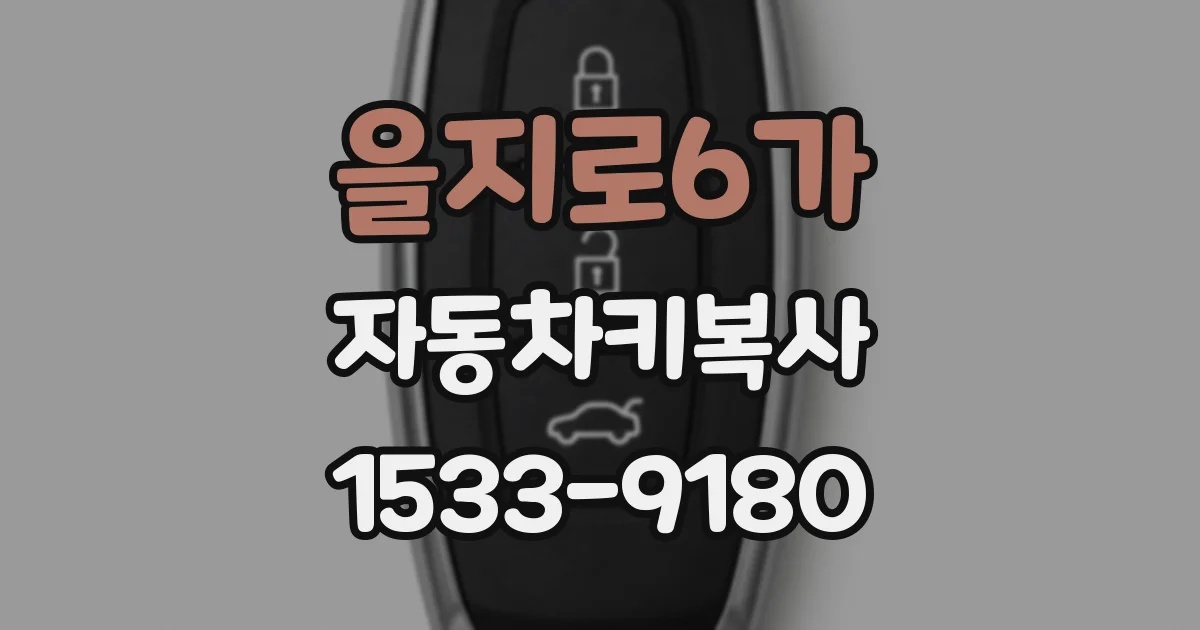 을지로6가 자동차키복사