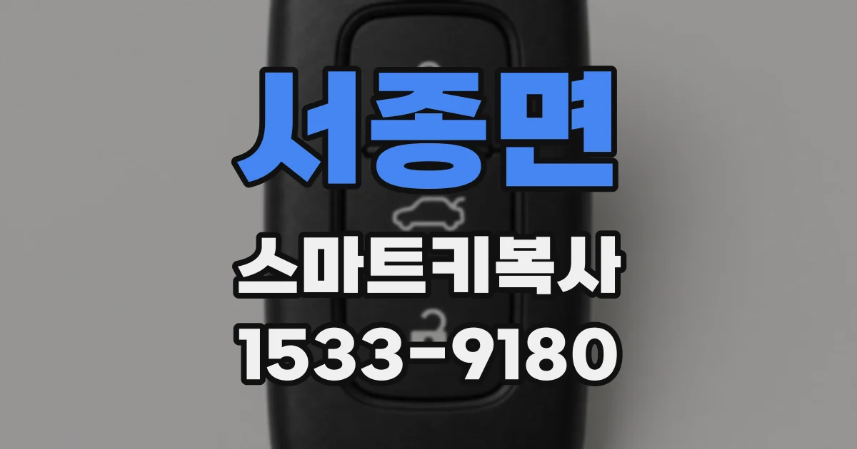 서종면 스마트키복사