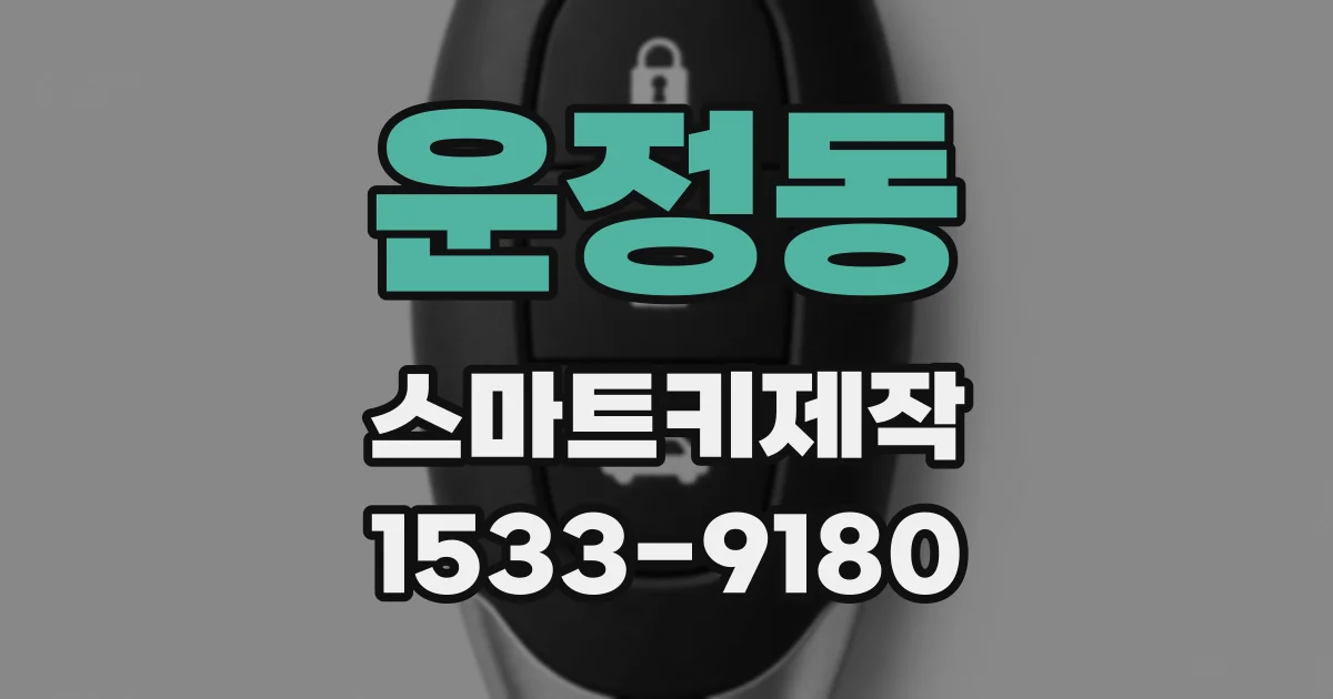 운정동 스마트키제작