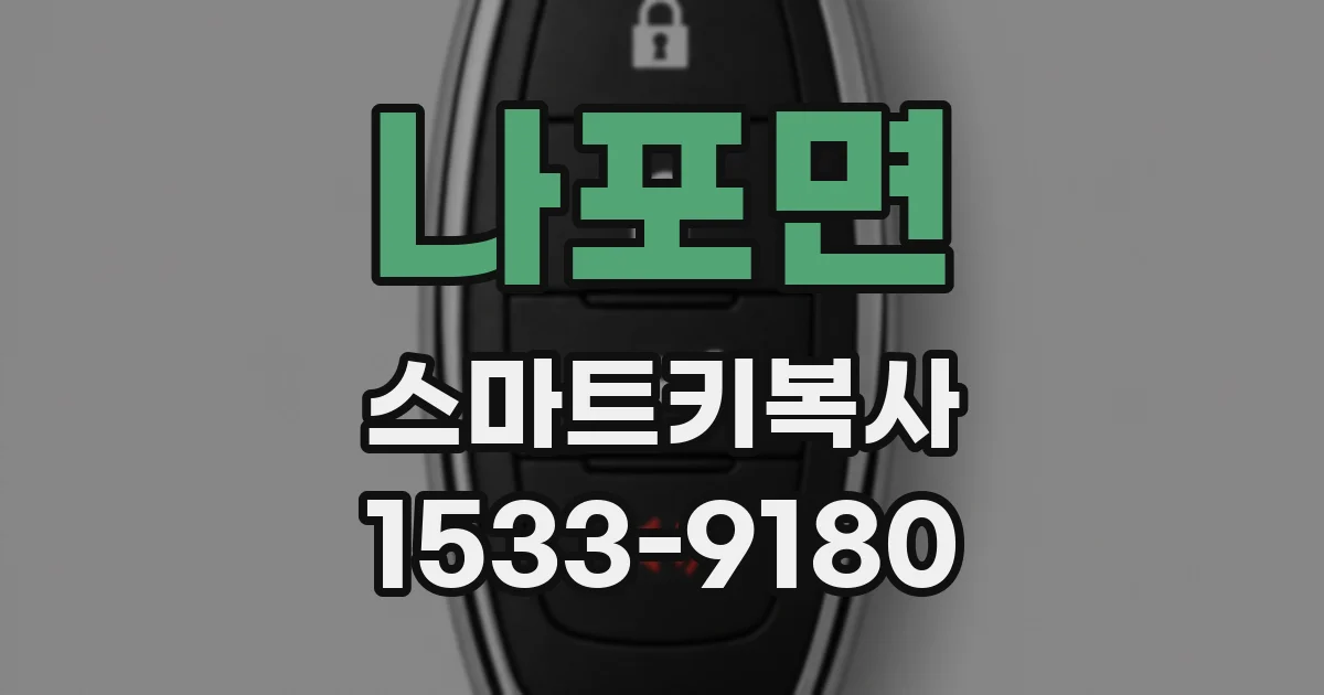 나포면 스마트키복사