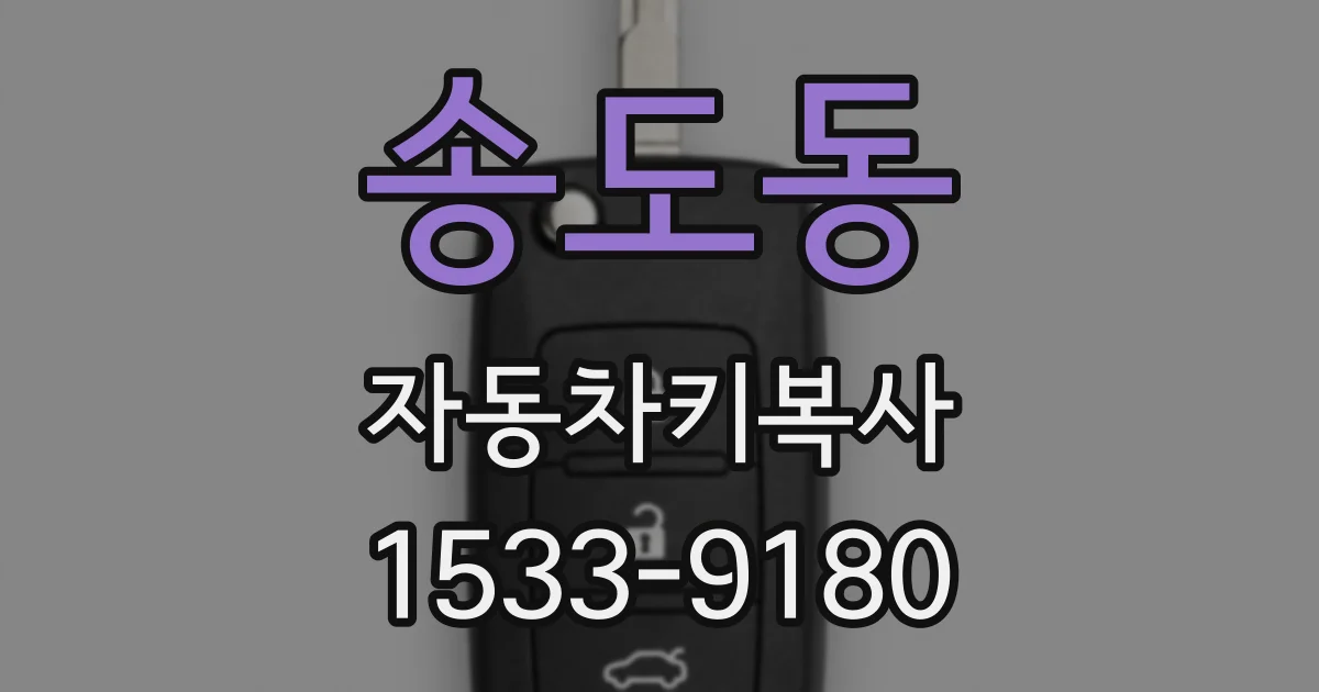 송도동 자동차키복사